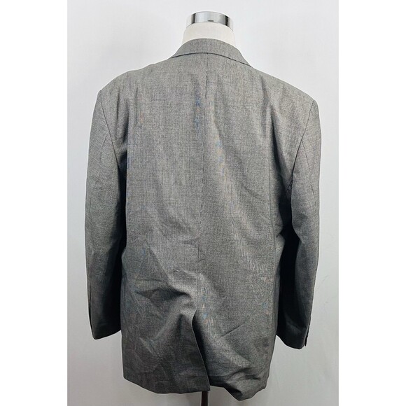Jos A Bank 46R Sport Coat 100% Worsted Wool Houndstooth Two Button Lined Vented - Picture 6 of 8